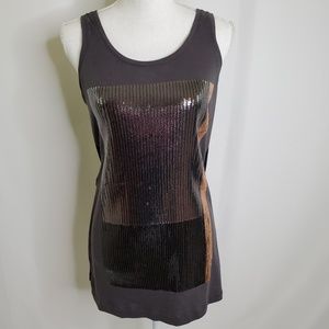 Express Metallic Sequined Dress